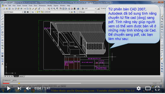 in bản vẽ cad, in từ cad sang pdf